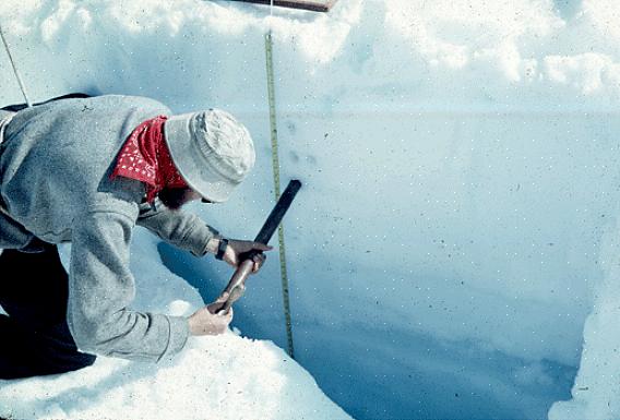 Você pode colocar o medidor de neve em qualquer lugar do lado de fora