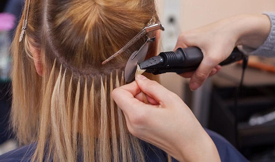 O tipo de extensão de cabelo mais difícil de aplicar são as extensões de cabelo individuais