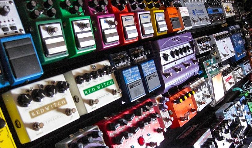 Um pedal de guitarra