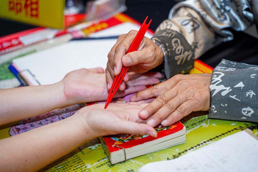 Aprender a ler a palma da mão em chinês