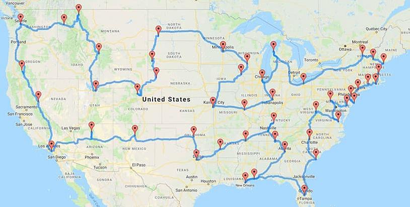 A criação de mapas de viagens pode tornar sua viagem mais fácil