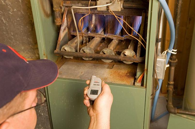 Se o seu aquecedor a gás tiver uma luz piloto que deve ser acesa manualmente